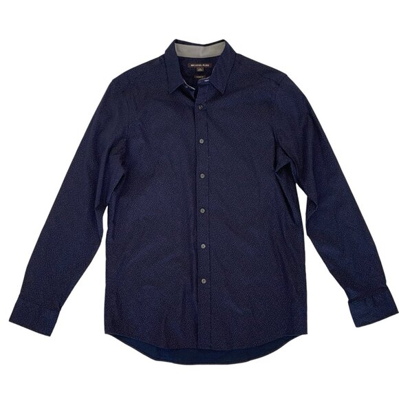 Michael Kors Button Down Shirt Medium Blue Classic Fit Long Sleeve - Picture 1 of 4